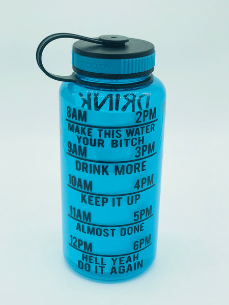 Drink Your Effing Water, Motivational Fitness Water Bottle, Otter Water Bottle, Water Tracker, Water Bottle Tracker