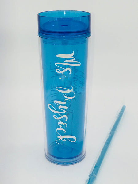 It Takes a Big Heart to Teach Little Minds Teacher 16oz Skinny Tumbler, Teacher Appreciation Gift Teachers, water bottle, tumbler with straw