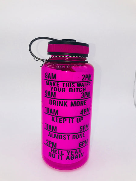Drink Your Effing Water, Motivational Fitness Water Bottle, Otter Water Bottle, Water Tracker, Water Bottle Tracker