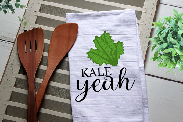 Kale Yeah Tea Towel, Kitchen Towel, Cook, Kitchen, Personalized Towel, Kitchen, Baking, Kale, Kale Yeah