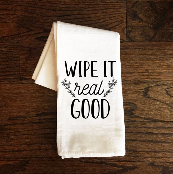Bathroom Towel, Wipe It Real Good, Bath Towel, Bathroom Towel, Guest Bathroom, Bathroom Decor, Gift, Farmhouse, Funny Flour Sack Towel