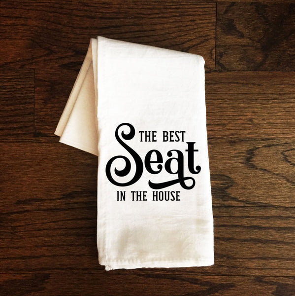 Bathroom Towel, The Best Seat in the House, Bath Towel, Bathroom Towel, Guest Bathroom, Bathroom Decor, Gift, Farmhouse, Funny Flour Sack