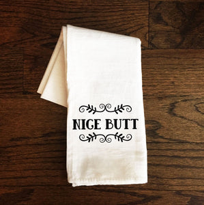 Bathroom Towel, Nice Butt, Bath Towel, Bathroom Towel, Guest Bathroom, Bathroom Decor, Gift, Farmhouse, Funny Flour Sack Towel