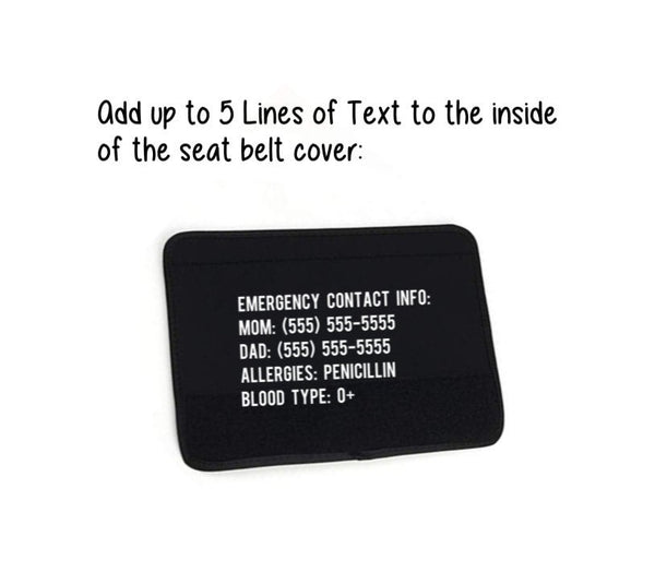 Epilepsy Medical Alert Seat Belt Cover, Medical Alert Epileptic, Seatbelt, Med Alert, Seizures, Special Needs